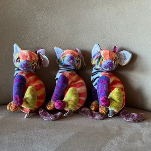 Lot of 3 Ty Beanie Babies Kaleidoscope Cat